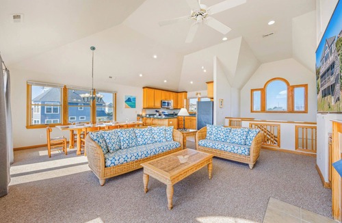 Salvo House | Semi-Oceanfront Home w/Hot Tub, Smart TVs, Beach Nearby. Fit for a Beachcomber!