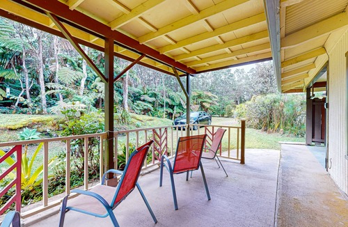 Volcano House | Serene home with enclosed nature walk, meditation spot, & gardens