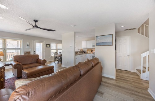 Topsail Beach Villa | Serenity By The Sea - Community Pool, Steps to Beach, King Suite & Bunk Room