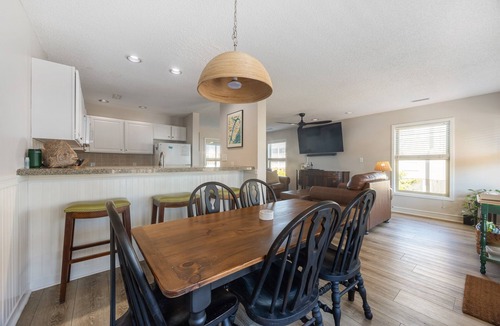 Topsail Beach Villa | Serenity By The Sea - Community Pool, Steps to Beach, King Suite & Bunk Room