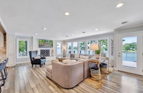 Penhook House | Smith Mountain Lake Home with stunning views with wet cove