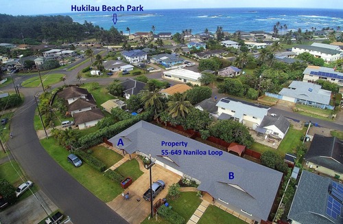Laie House | Spacious 4 BDRM Laie Home -Walk to Hukilau Beach, A/C, 30 Day