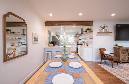 Norcross House | Staycation TV Featured "Crossing House" in Downtown Norcross with Chef's Kitchen