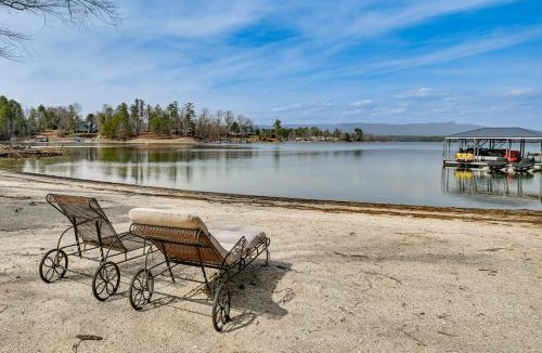 Morganton House | Steps to Private Beach! Family Home on Lake James