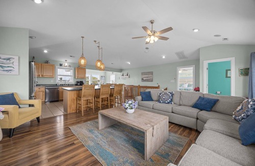 Wind Over Waves House | Stunning OBX 6BR Estate, Pool, Spa, Game Room, Fire Pit & Volleyball