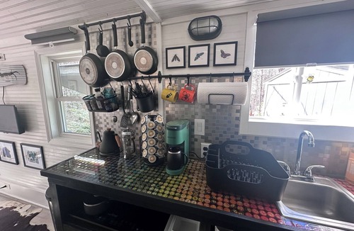 Tuckasegee House | The Bumbleshack Creekside Tiny House in an Old Forest of Tuckasegee, NC