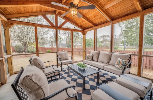 Mauldin House | The Haven: 4-Bedroom Retreat with Hot Tub Near Greenville, SC