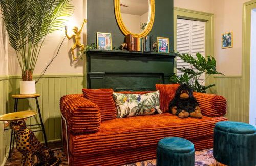 Savannah Victorian District Apartment | The Jungle Nook - Themed Getaway,Backyard,Grill