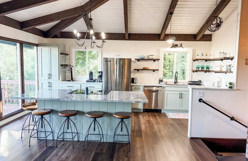 Dan River Cabin | The Perch -Incredible view - Right along the Blue Ridge Parkway