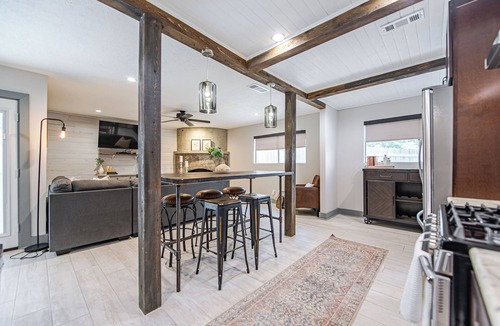 College Station House | The Rustic Retreat! With a Game Room & Hot Tub!