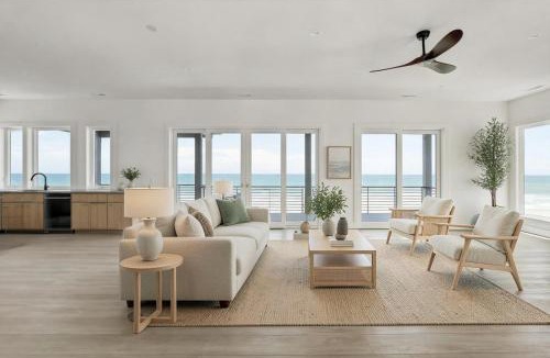 Ocean Ridge House | Topsail Sanctuary - Oceanfront new build with a pool and hot tub