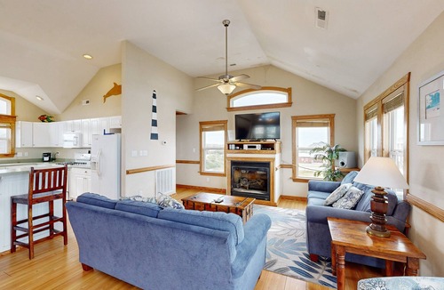 Buxton House | Towering beach house with private pool, hot tub, decks & ocean views