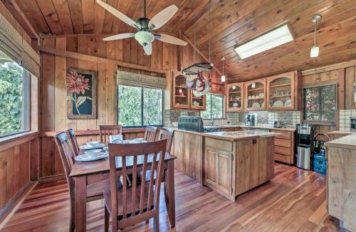 Keaau House | Tropical Cabana with Deck, Hot Tub and Lush Scenery!