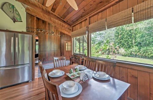 Keaau House | Tropical Cabana with Deck, Hot Tub and Lush Scenery!