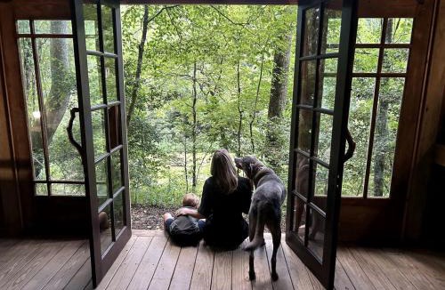 Zirconia House | Unique Barnwood Cabin Retreat with Fire Pit and Outdoor Adventure in Zirconia, North Carolina