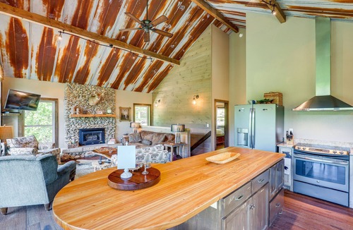 Burnsville House | Unique Burnsville Home w/Mountain Views + Deck!