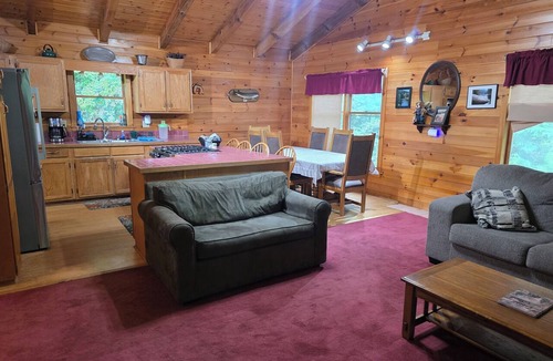 Mortimer Cabin | Very Secluded Home overlooking a Wilson Creek, a Wild and Scenic River.