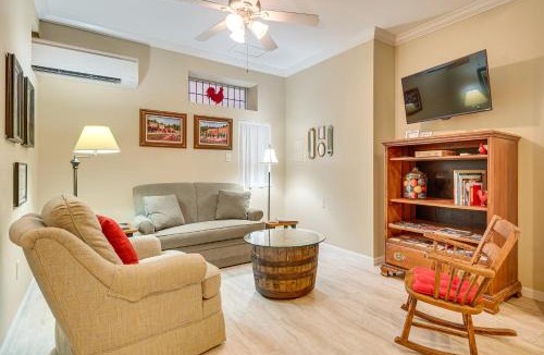 Saluda Apartment | Walk to Main Street: Saluda Escape w/Garden Patio