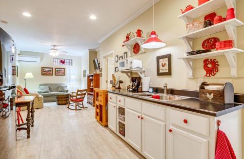 Saluda Apartment | Walk to Main Street: Saluda Escape w/Garden Patio