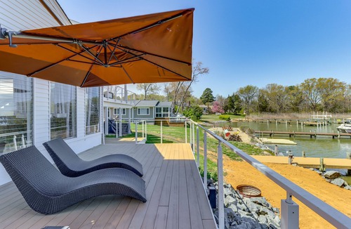 Colonial Beach Apartment | White Sail on the Potomac - Coastal Modern