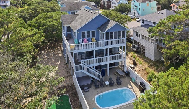 1712 - Happy Childhood, Corolla Coastal Home | Pool, Hot Tub & Game Room