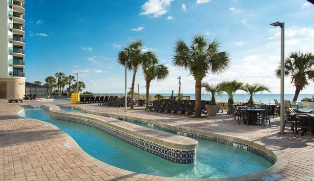 3 Oceanfront Queen 1BR Suites | Balcony, Kitchen, Pool, 1.2 mi to Broadway