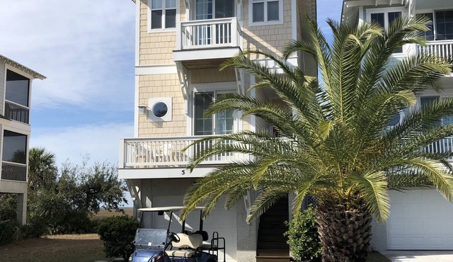 5 Quarterdeck Island Home Overlooking Wetlands, Gorgeous Sunsets, Golf Cart