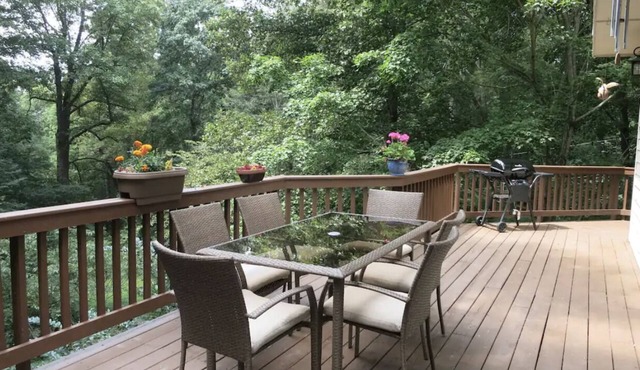 Asheville's Best Mountain Retreat-5 mile. Downtown! Pet Friendly,Nice Spa & Deck