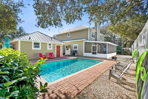 Beach Home w Pool Golf Cart Game Room Dogs Ok