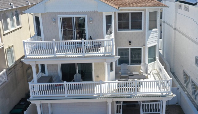 Brigantine tri-level house two properties from beach