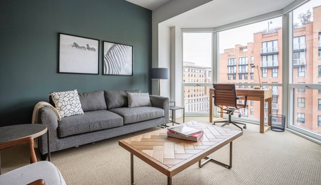 Bright Penn Quarter 1BR w/W/D, Gym, Doorman, nr. Metro, by Blueground