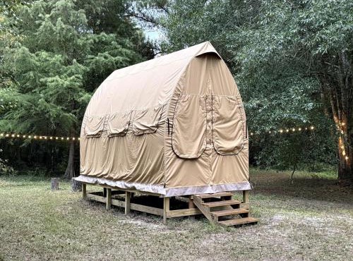 Canvas Cabin with Camp Grill and Cozy Outdoor Retreat in Branchville, South Carolina