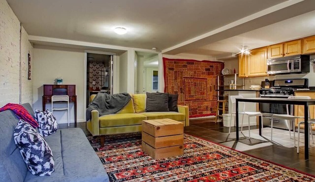 Cozy Bloomingdale English Basement Near DC Hospitals