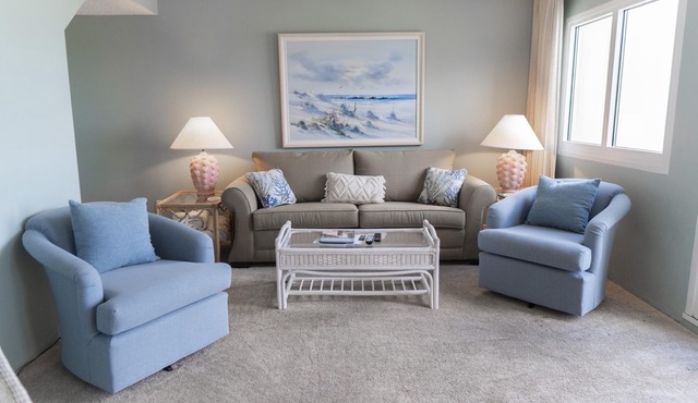 Cozy two bedroom, 2.5 bath, gulf-front tower unit on west end of beach