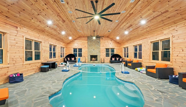 Indoor Pool + Game Rooms + Sports Court + Hot Tub + Golf Sim | Grand Timber