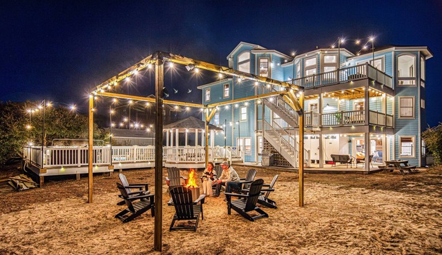 June specials Htd pool/hotub, firepit oceanview, Wild Horses, 6 bed 7 baths