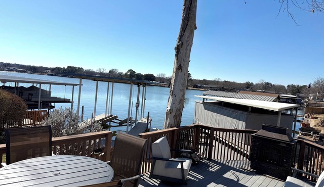 Lakeside Landing is on the water with beautiful views and a large deck.