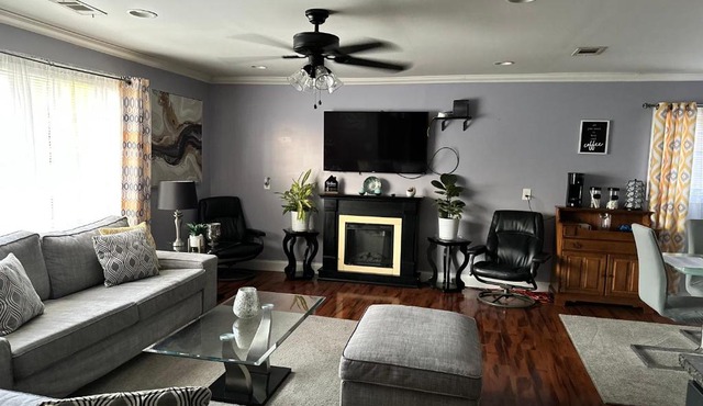Large executive home with 5 bedrooms, 2.5 baths and game room.