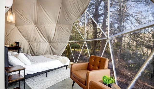 Luxurious Dome Surrounded by Trees for a Relaxing Getaway in the Blue Ridge Mountains in Rosman, North Carolina