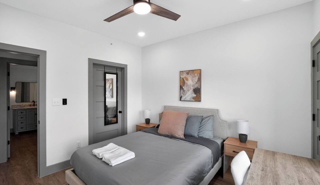Modern 1-bedroom with bright, open living spaces.