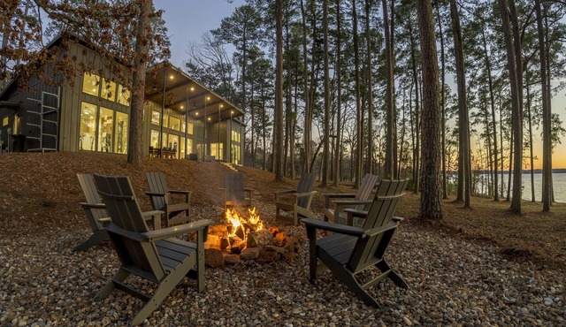 Modern Lakefront Retreat on 10 Acres | Lake O’ the Pines Area| Spacious