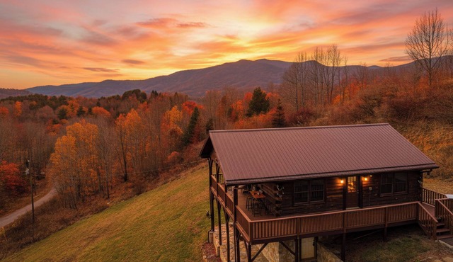 Mountain Bliss Cabin with Scenic Mtn Views and Pond