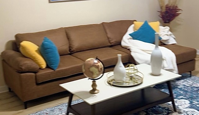 nModern 2BR w/Huge Gated Yard, Smart TVs + Patio Vibes!