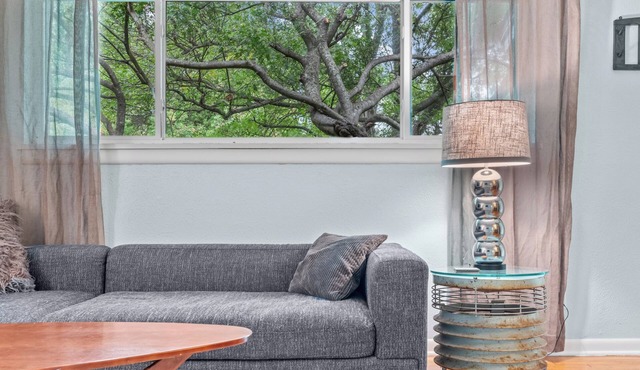Oak Canopy with Cheerful Sprawling Backyard