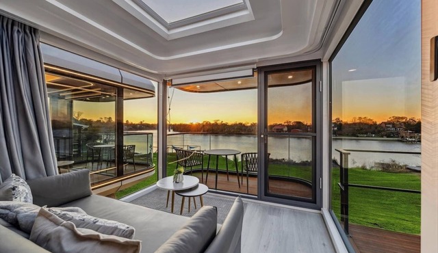 One-of-a-kind tiny home designed for an unforgettable stay by the beautiful San Jacinto River