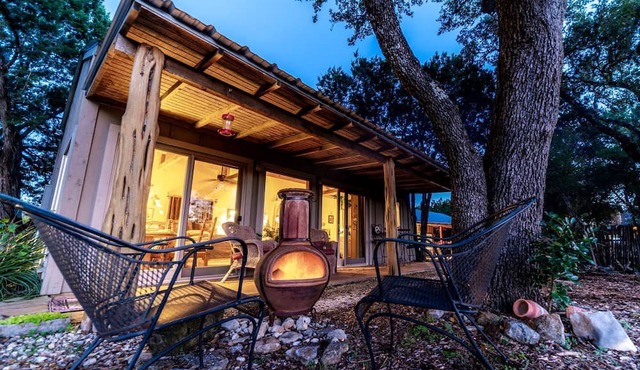 Pet-Friendly Cabin Rental with Creekside Views near Bandera, Texas