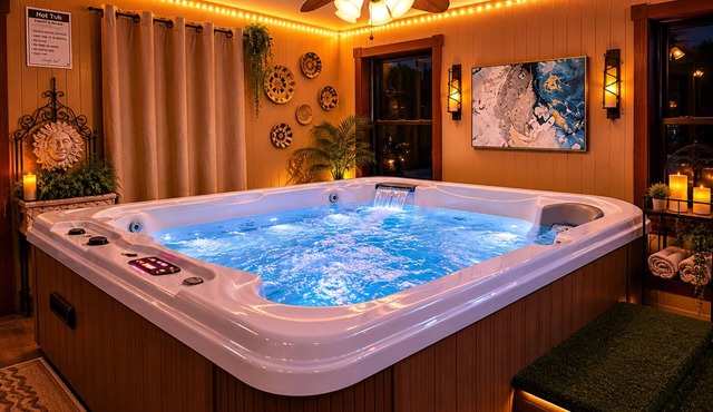 Pool Slide Hot Tub Sauna Retreat Sleeps 10