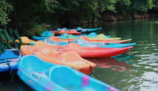 Poolside Glamping Cabin by creek with kayaking, paddle boarding, hot tub! - RCA