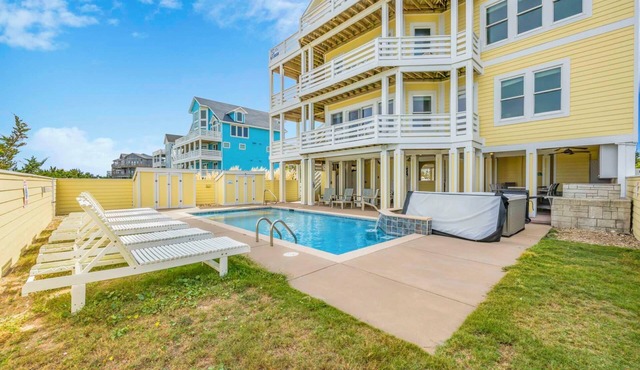 Premier Oceanfront Dog Friendly w/Pool, Hot Tub, Elevator, Game & Theater Rooms
