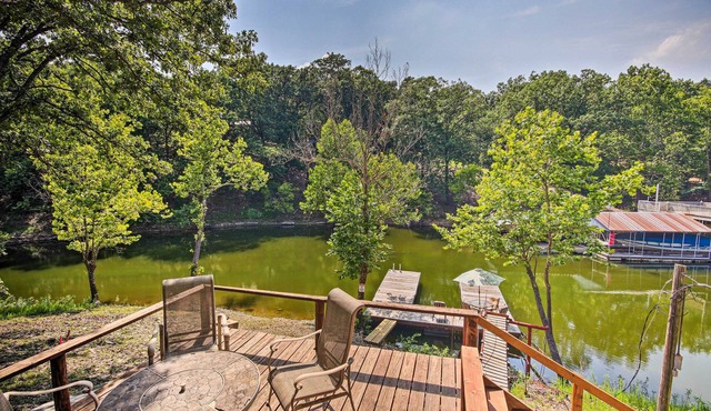Private Fishing Dock: Grand Lake Home